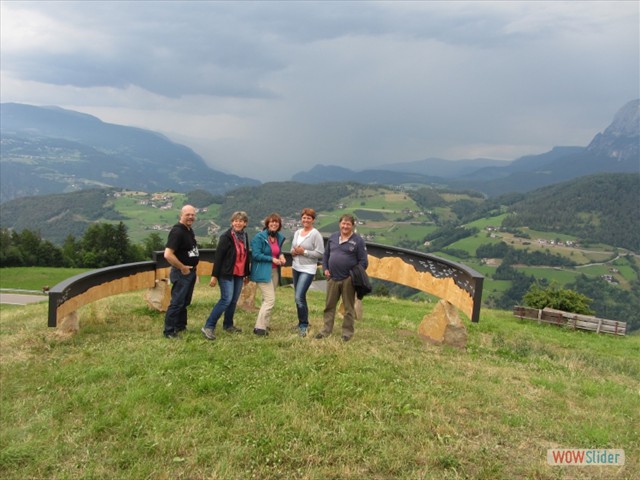 Blick ins Tal von Steinegg Richtung Brixen